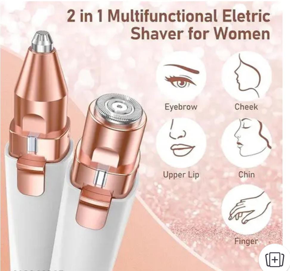 2-in-1 Multifunctional Electric Facial Hair Remover & Eyebrow Trimmer for Women