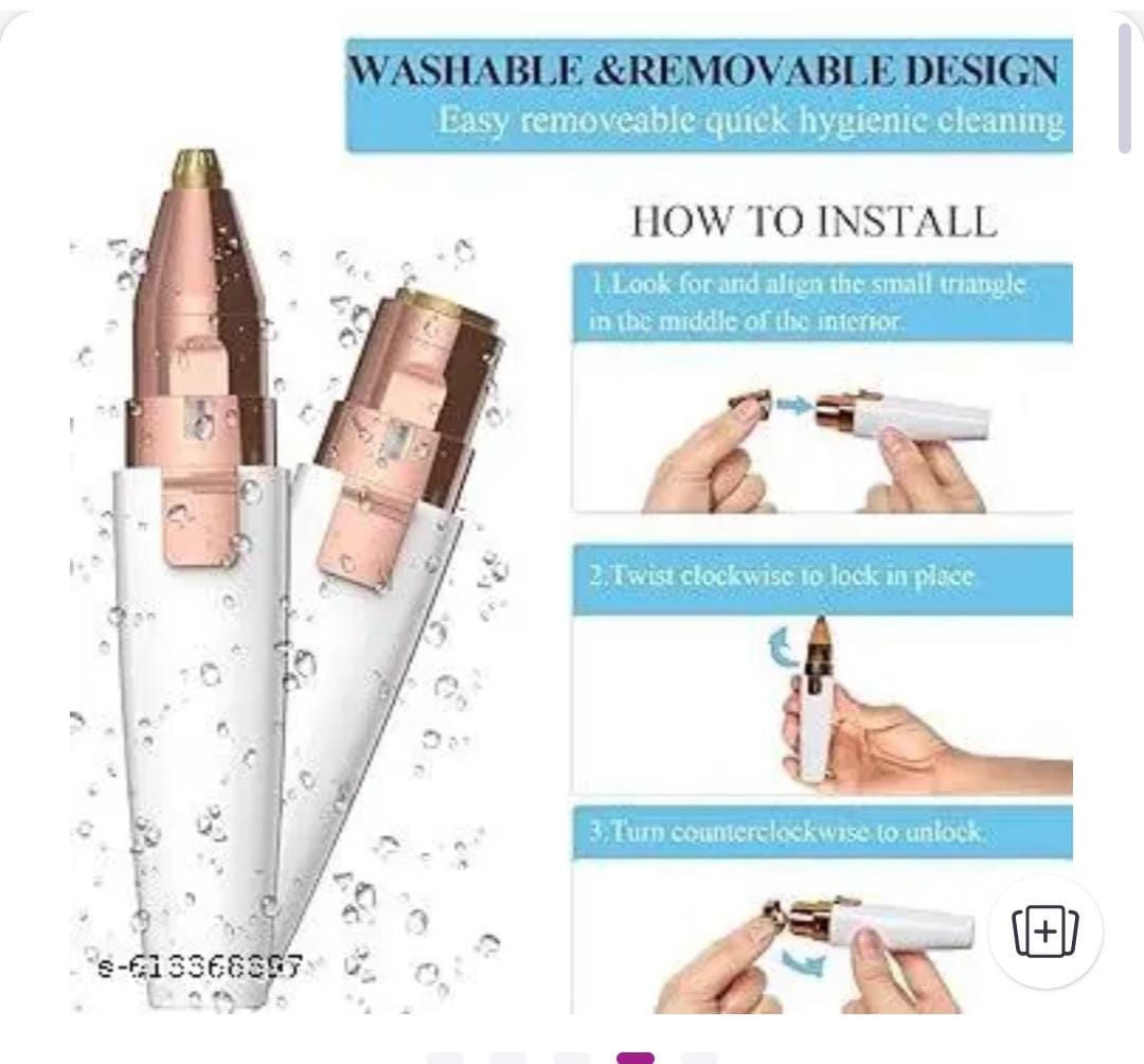 2-in-1 Multifunctional Electric Facial Hair Remover & Eyebrow Trimmer for Women