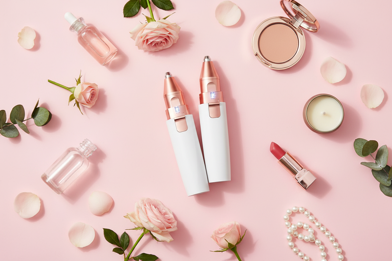 2-in-1 Multifunctional Electric Facial Hair Remover & Eyebrow Trimmer for Women