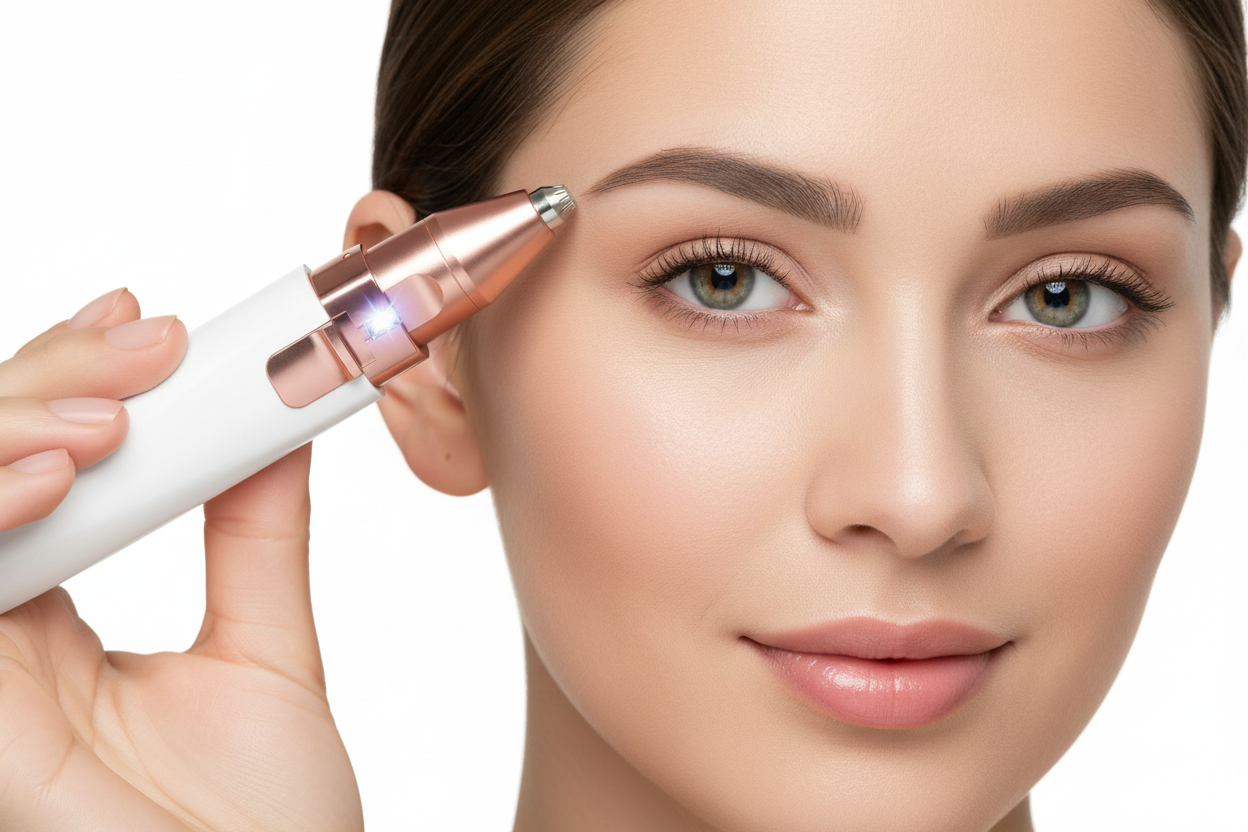 2-in-1 Multifunctional Electric Facial Hair Remover & Eyebrow Trimmer for Women