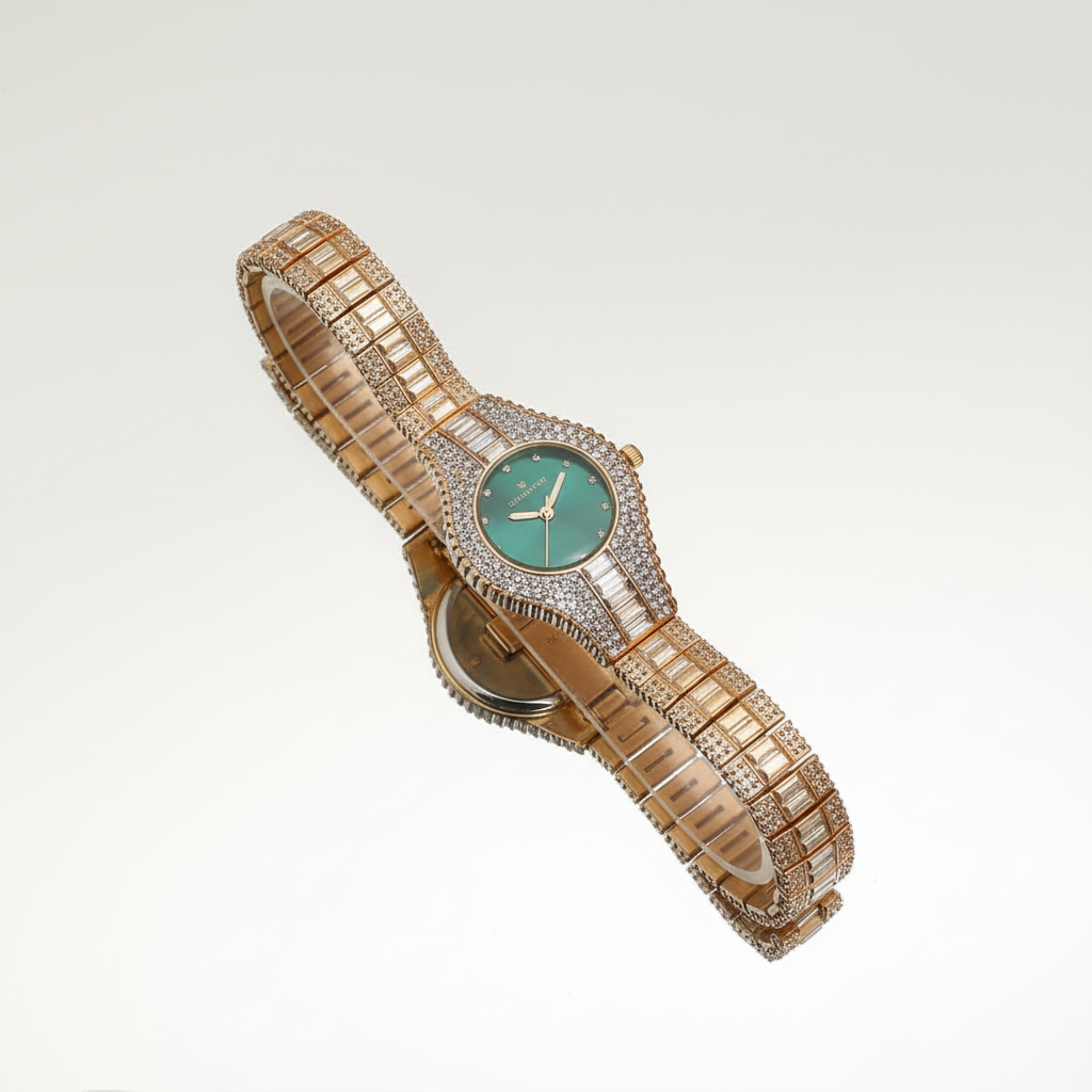 Luxury Gold Watch - Clean White Background