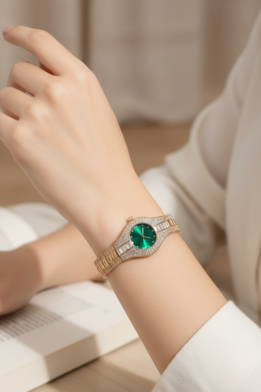 Luxury Gold Watch on Wrist - Lifestyle